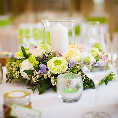 Hochzeitsdeko Tisch